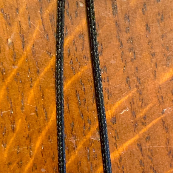 COPY - Handmade Waxed Cotton Steel Dream Catcher With Topaz Pendant Necklace - Picture 4 of 5